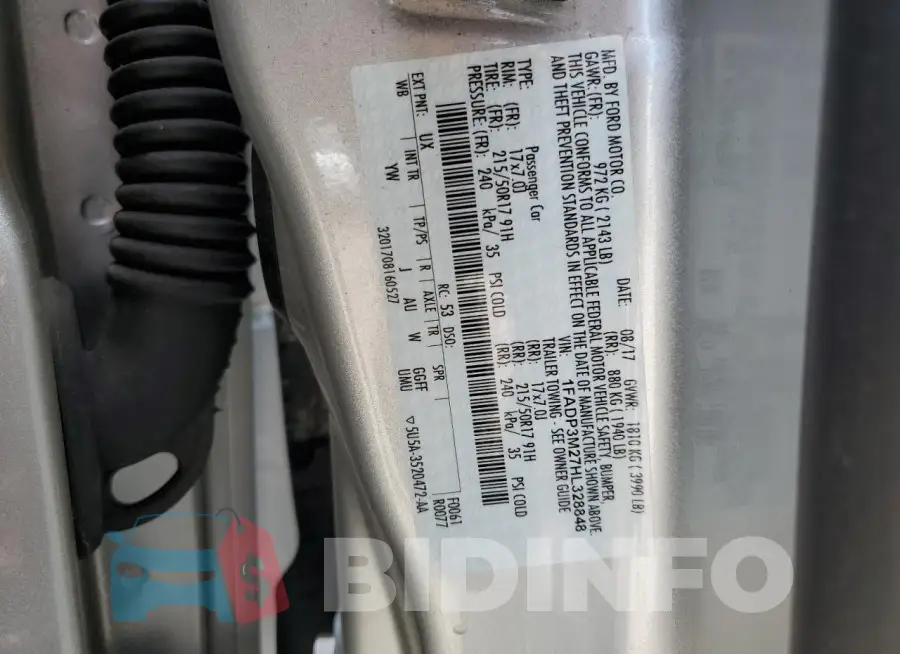 1FADP3M27HL328848 Photo# 12