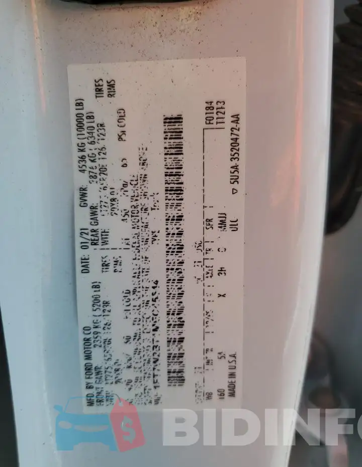 1FT7W2BT1MEC45544 Photo# 12