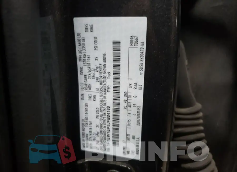 1FTEW1EP5JFB04160 Photo# 12