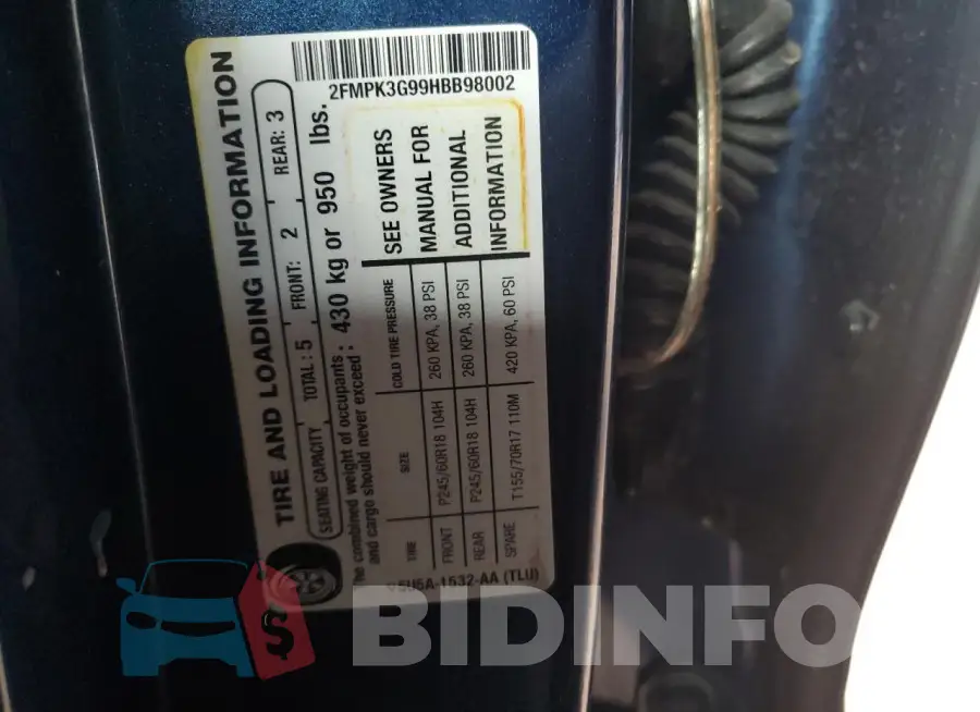 2FMPK3G99HBB98002 Photo# 12