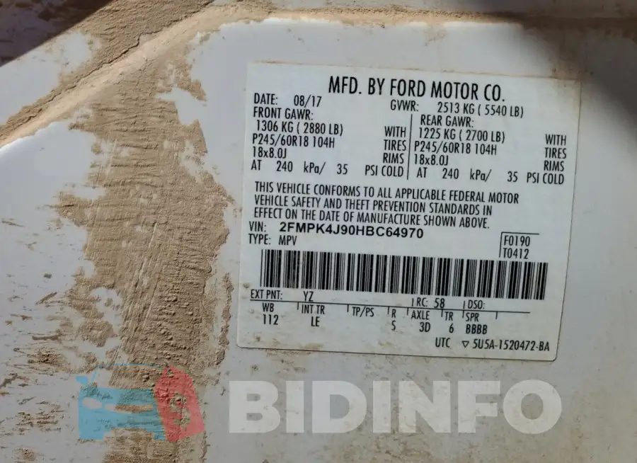 2FMPK4J90HBC64970 Photo# 13