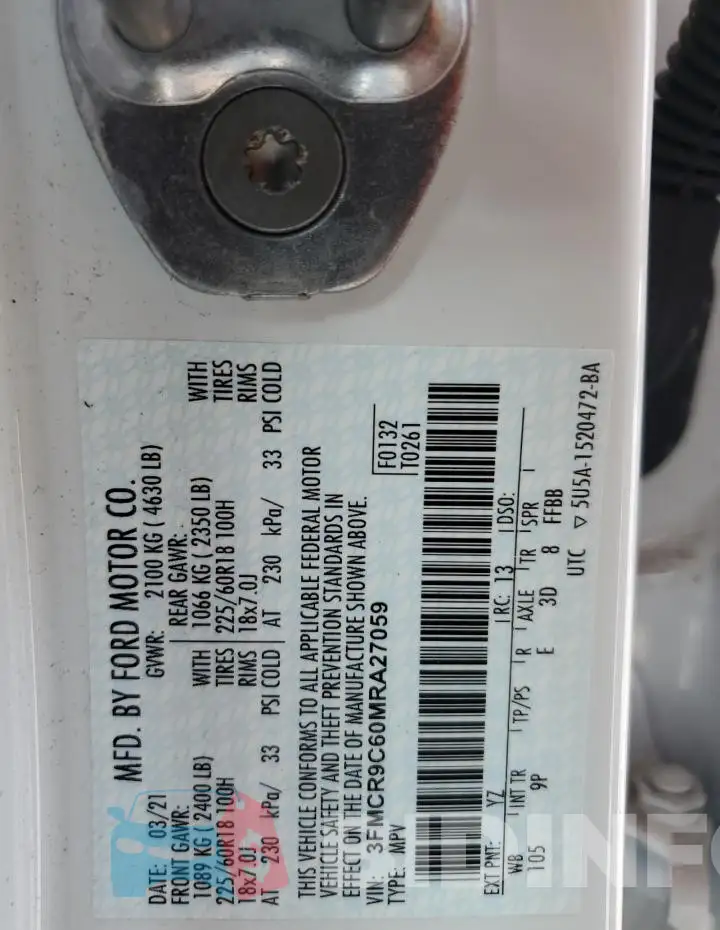 3FMCR9C60MRA27059 Photo# 13