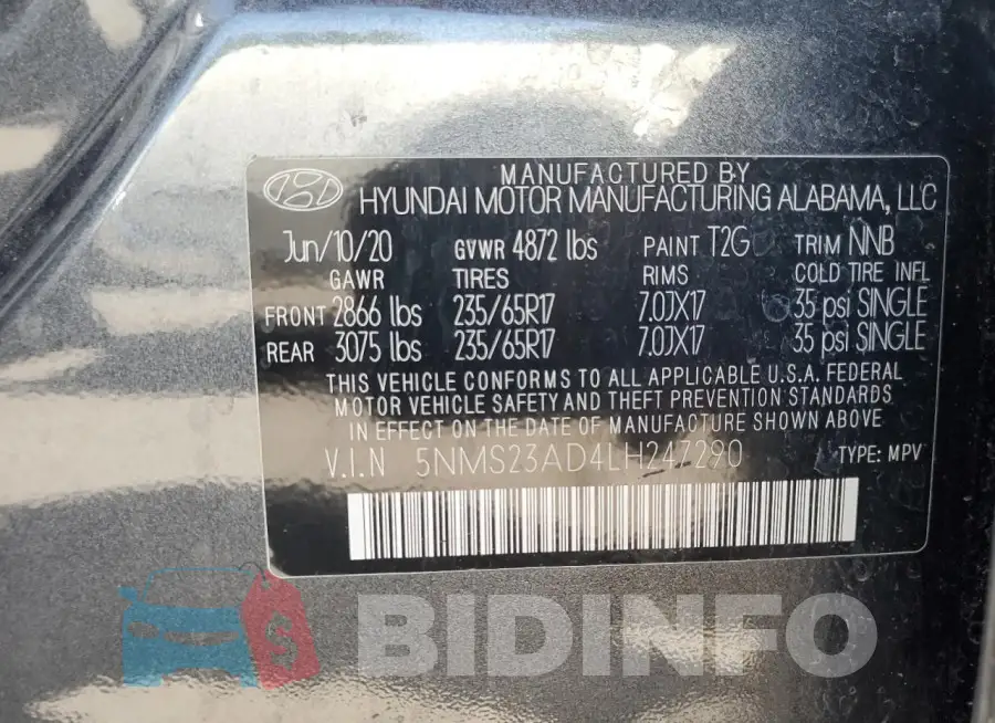 5NMS23AD4LH247290 Photo# 13