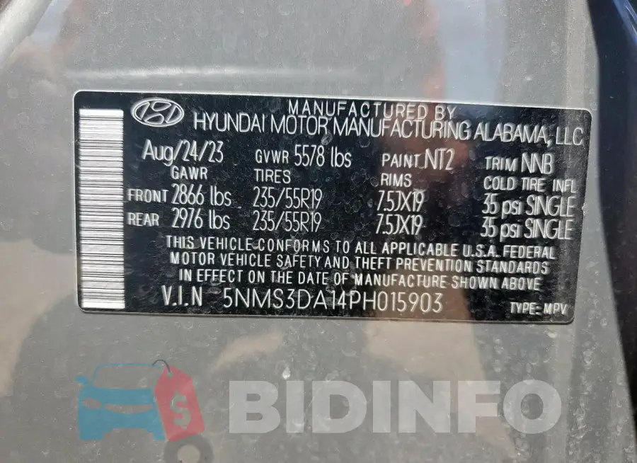 5NMS3DA14PH015903 Photo# 14
