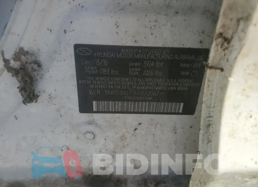 5NPD84LF1HH172067 Photo# 12