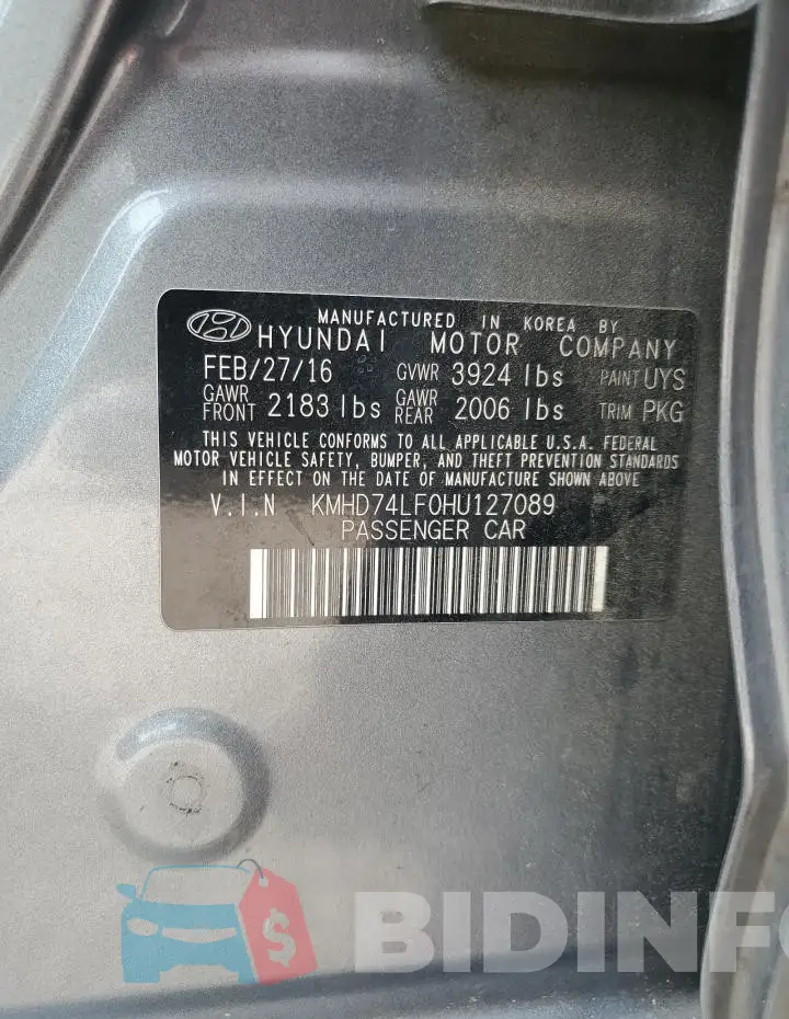 KMHD74LF0HU127089 Photo# 12