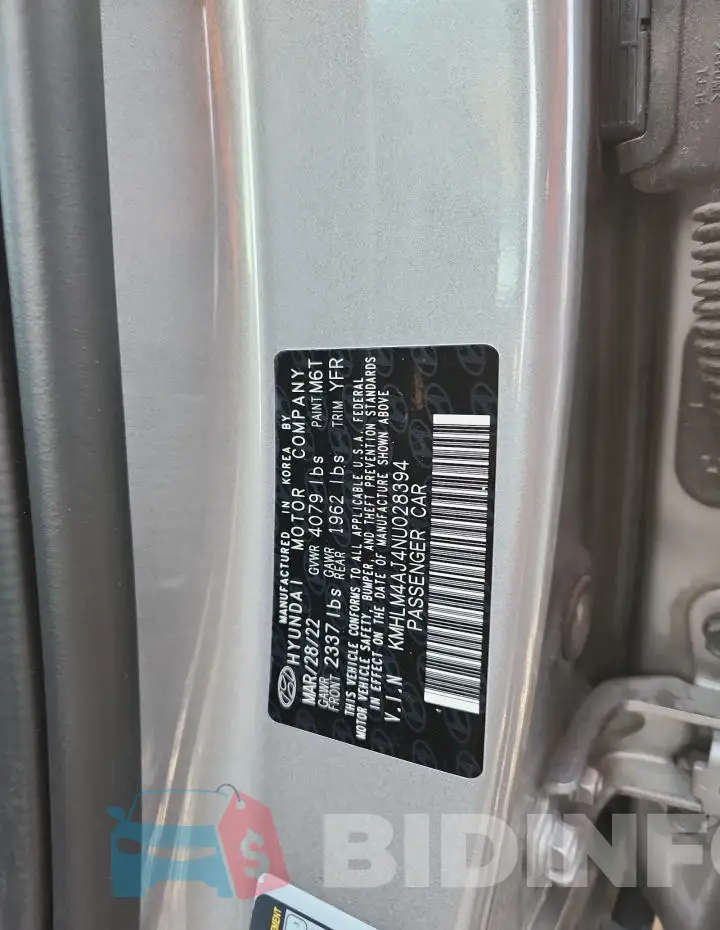 KMHLM4AJ4NU028394 Photo# 12