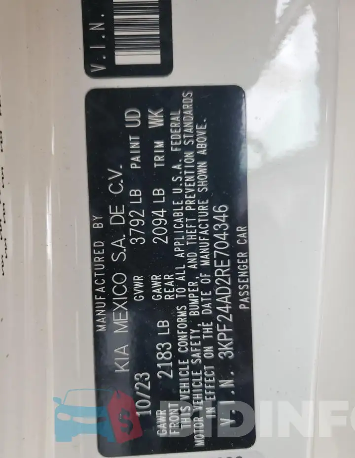 3KPF24AD2RE704346 Photo# 12