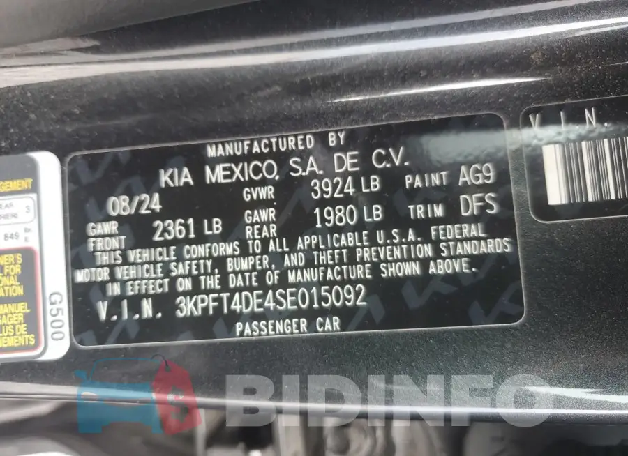 3KPFT4DE4SE015092 Photo# 12