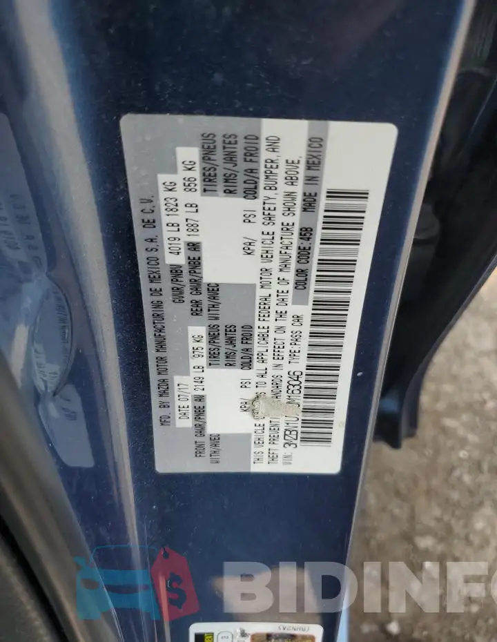3MZBN1U7XJM163046 Photo# 12