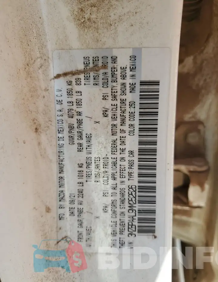 3MZBPAAL9MM252526 Photo# 12