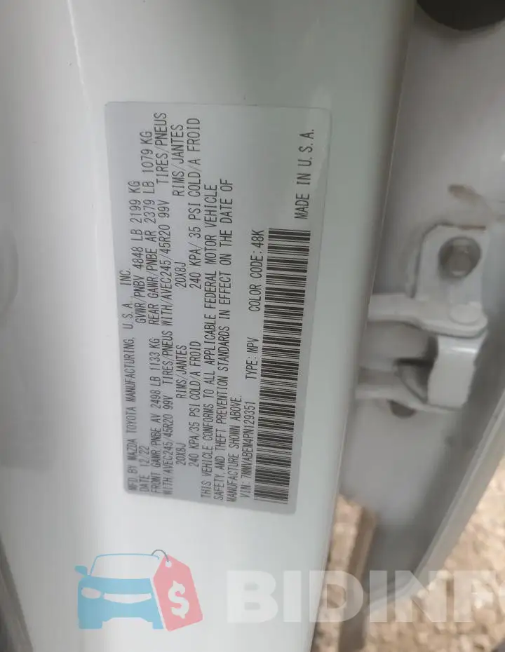 7MMVABEM4PN129351 Photo# 14