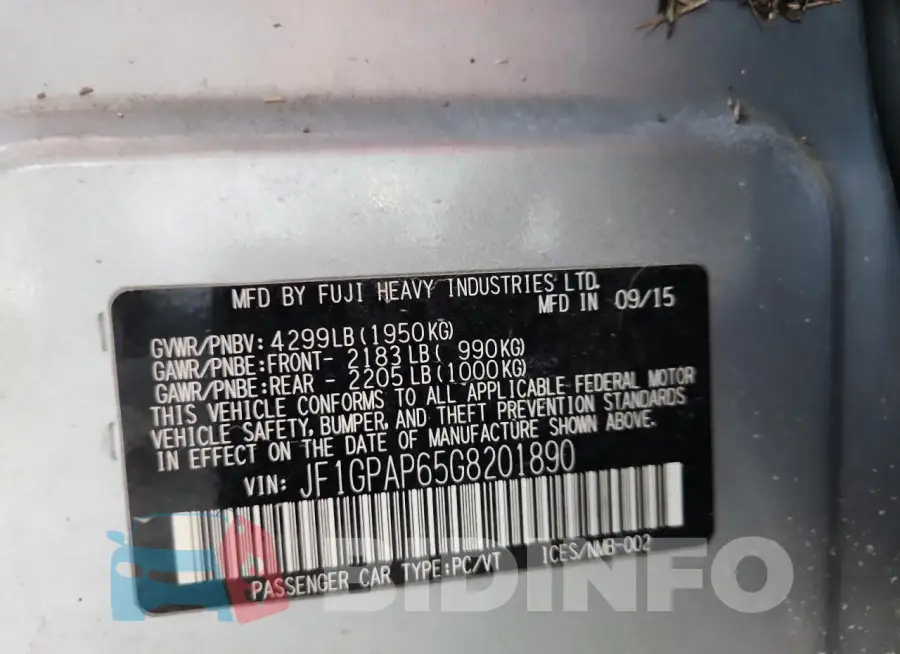 JF1GPAP65G8201890 Photo# 12
