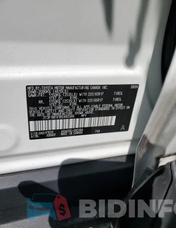 2T3F1RFV1RC482566 Photo# 13