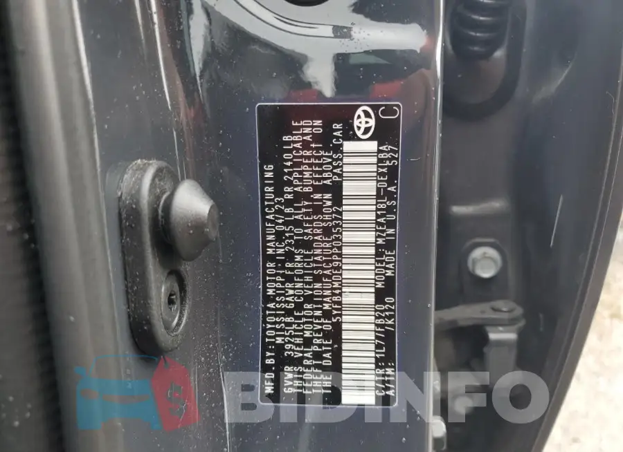 5YFB4MDE9PP035372 Photo# 12