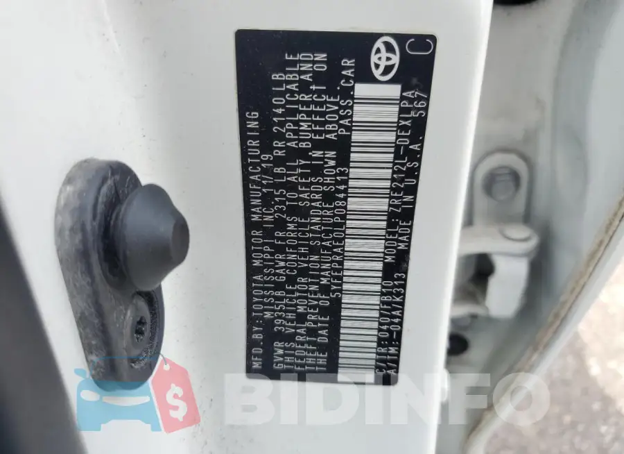 5YFEPRAE0LP084413 Photo# 12