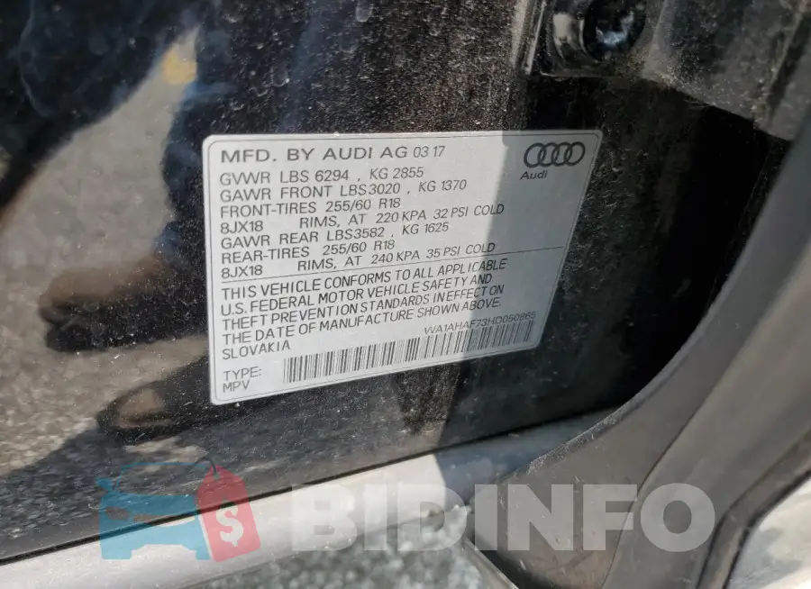 WA1AHAF73HD050865 Photo# 12