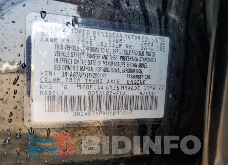 3N1AB7APXHY299147 Photo# 13