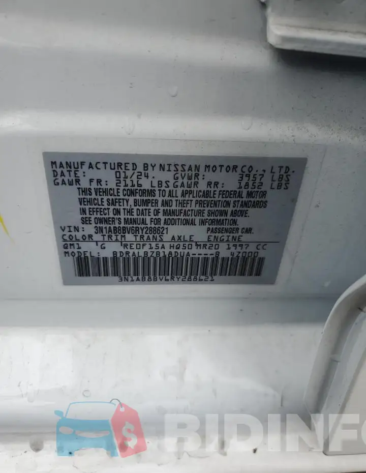 3N1AB8BV6RY288621 Photo# 12