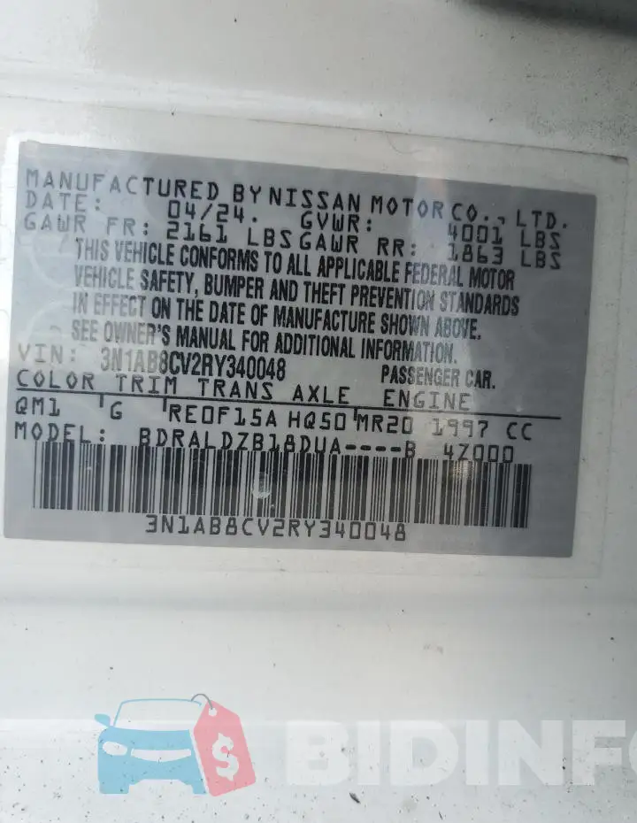 3N1AB8CV2RY340048 Photo# 13
