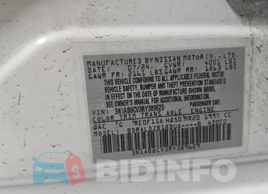 3N1AB8CV3RY389629 Photo# 12