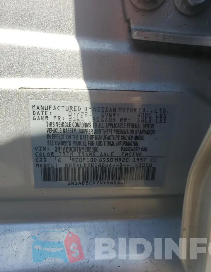 3N1AB8CV7NY285560 Photo# 12