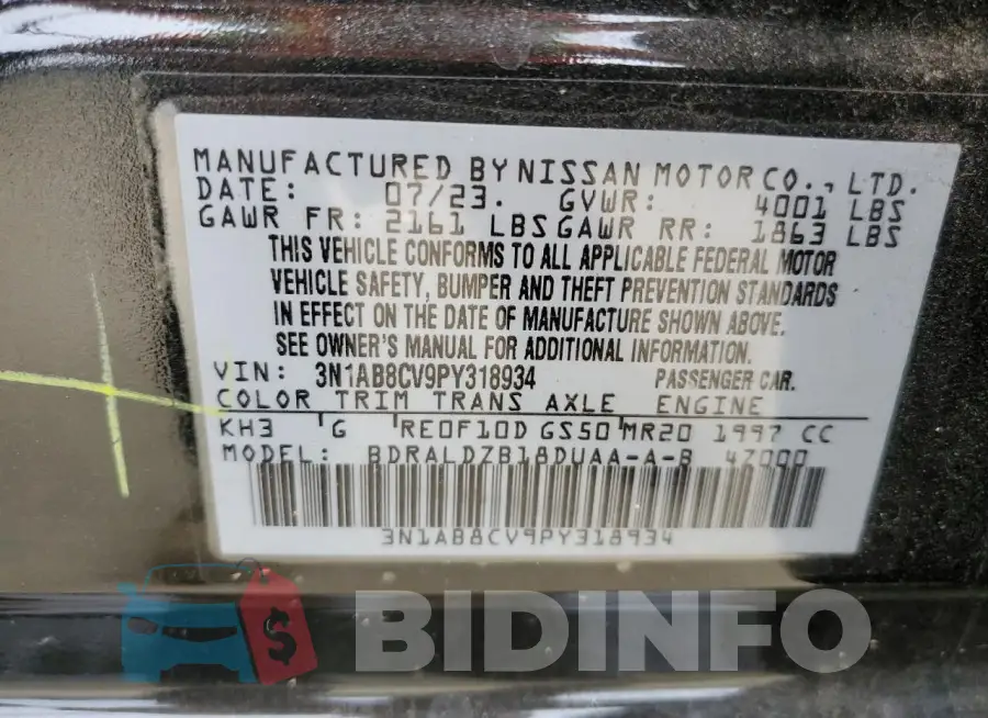 3N1AB8CV9PY318934 Photo# 12