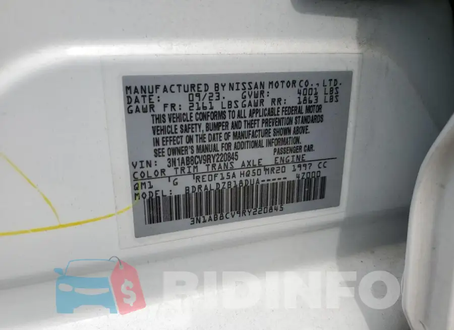 3N1AB8CV9RY220845 Photo# 12
