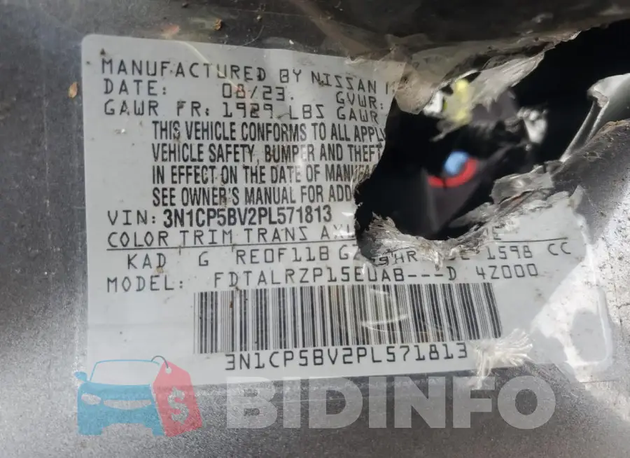 3N1CP5BV2PL571813 Photo# 12