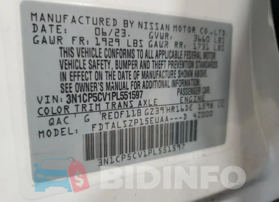 3N1CP5CV1PL551597 Photo# 12