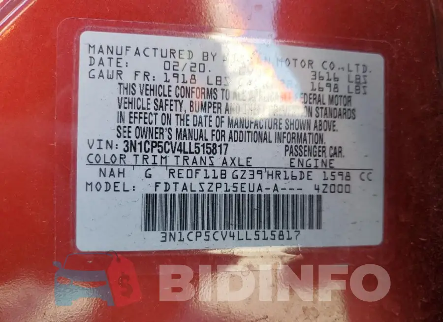 3N1CP5CV4LL515817 Photo# 12