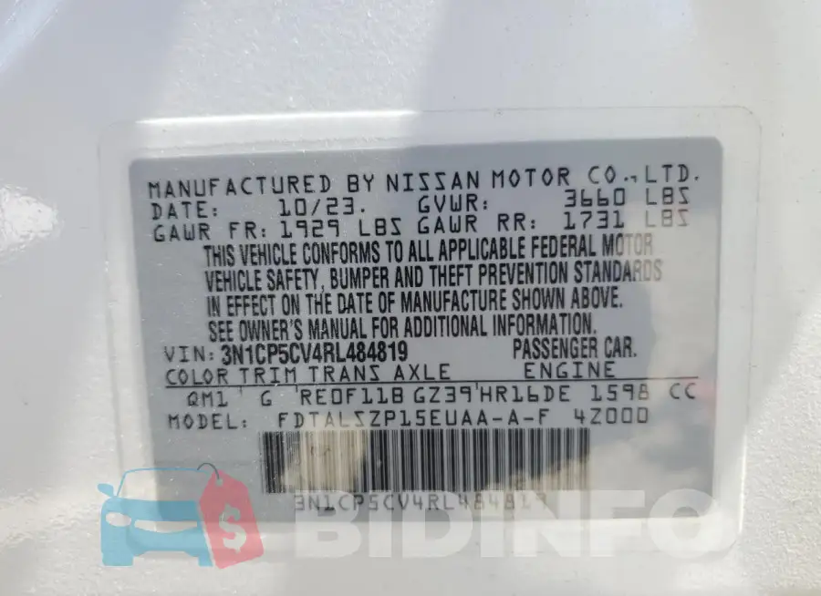 3N1CP5CV4RL484819 Photo# 14