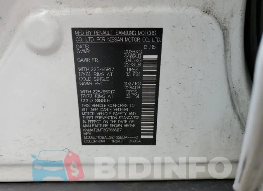 KNMAT2MT3GP636117 Photo# 13