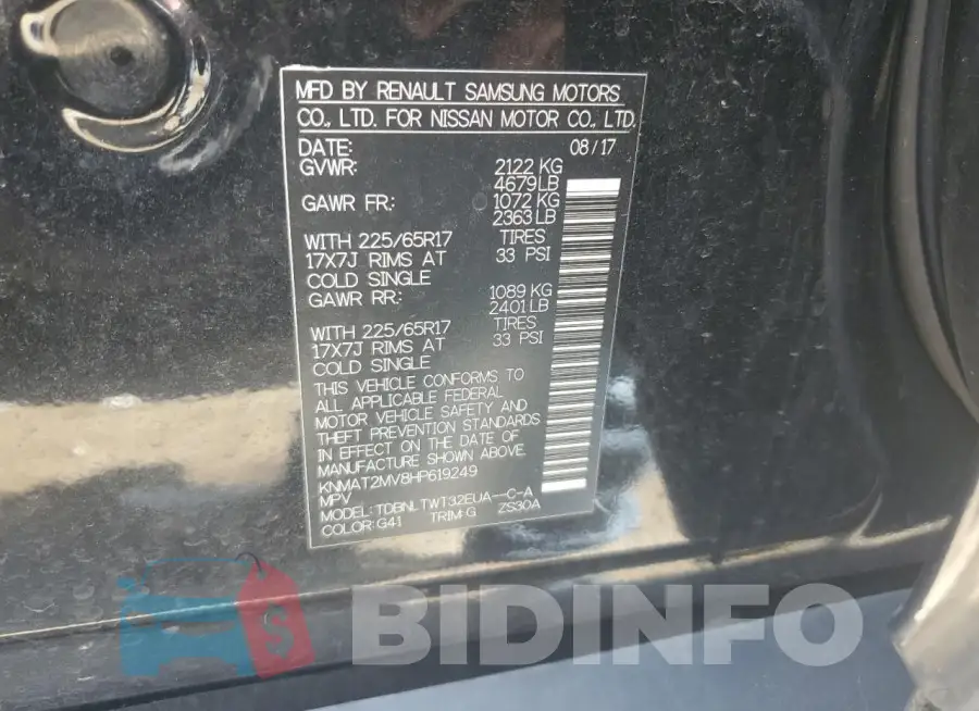 KNMAT2MV8HP619249 Photo# 13