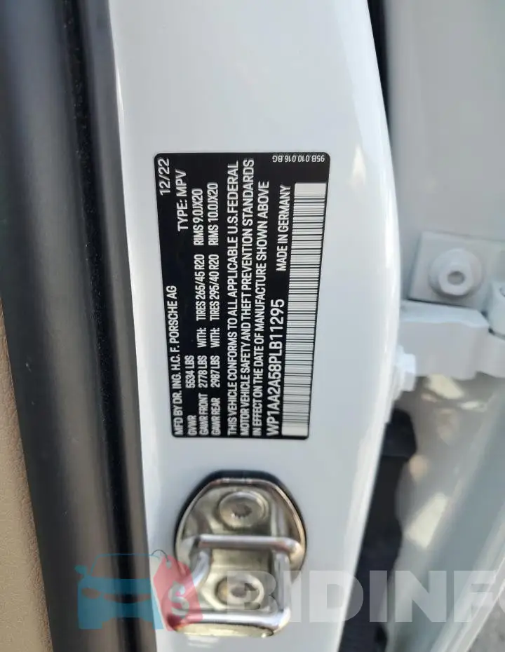 WP1AA2A58PLB11295 Photo# 13