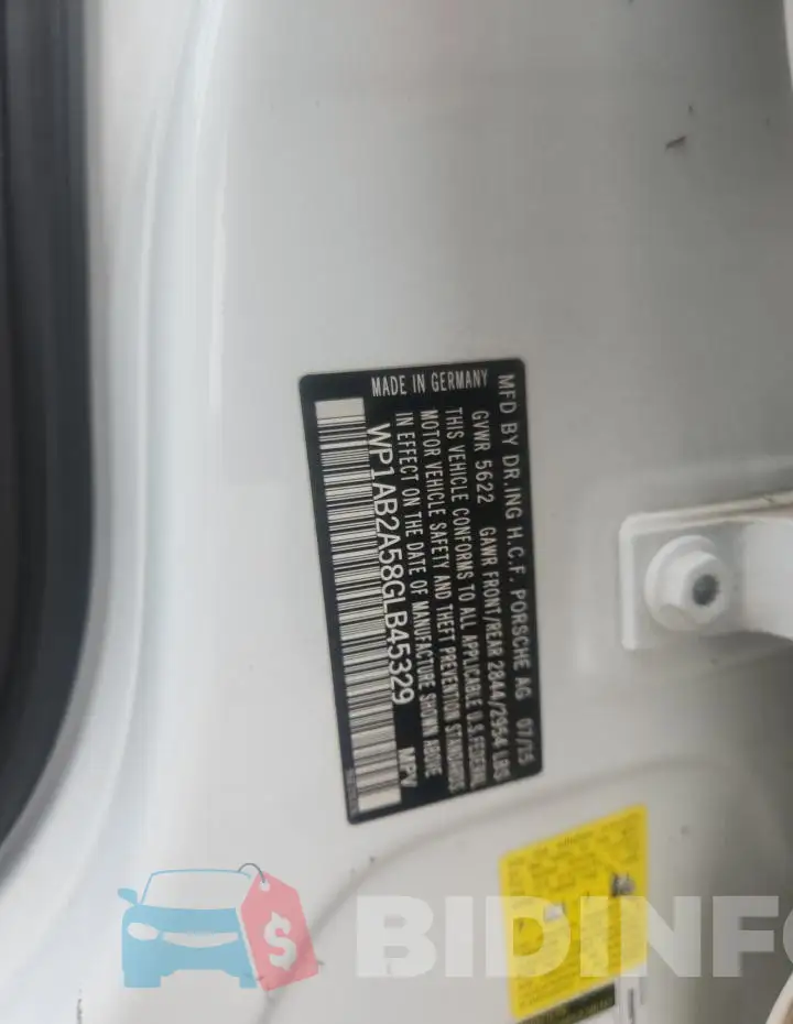 WP1AB2A58GLB45329 Photo# 13