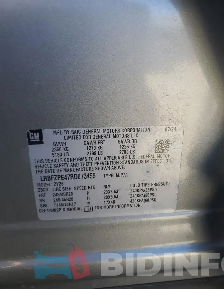 LRBFZPE47RD073455 Photo# 13