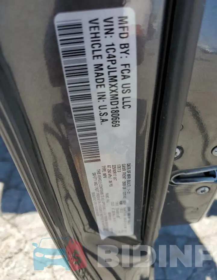 1C4PJLMXXMD180669 Photo# 13