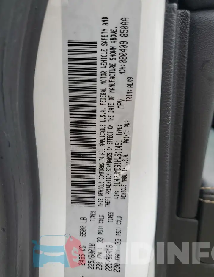 1C4PJMDB1HW511451 Photo# 13