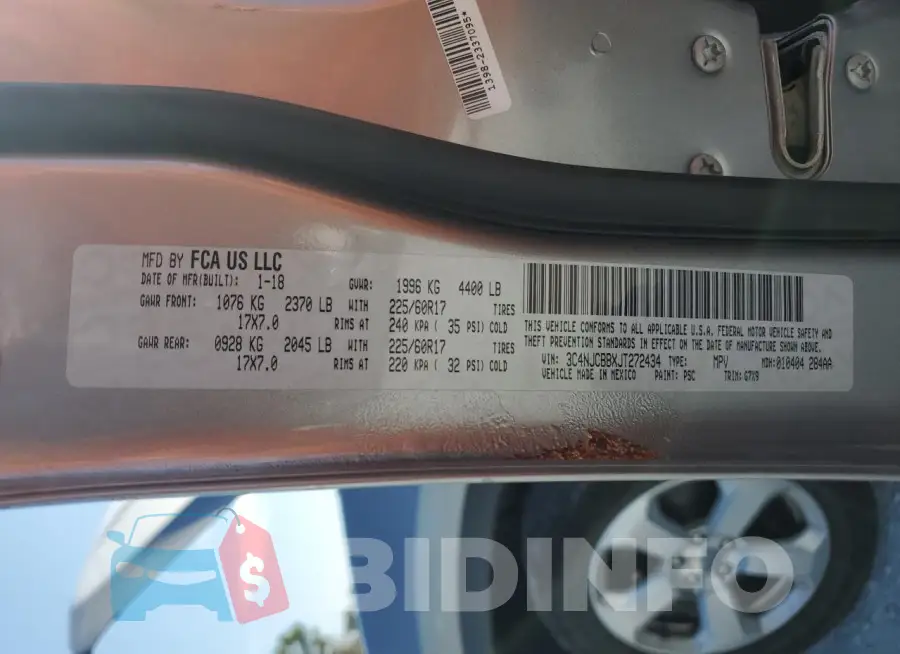 3C4NJCBBXJT272434 Photo# 13