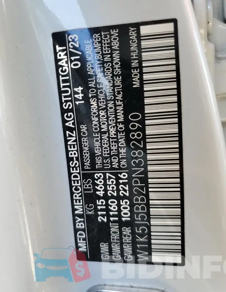 W1K5J5BB2PN382890 Photo# 13
