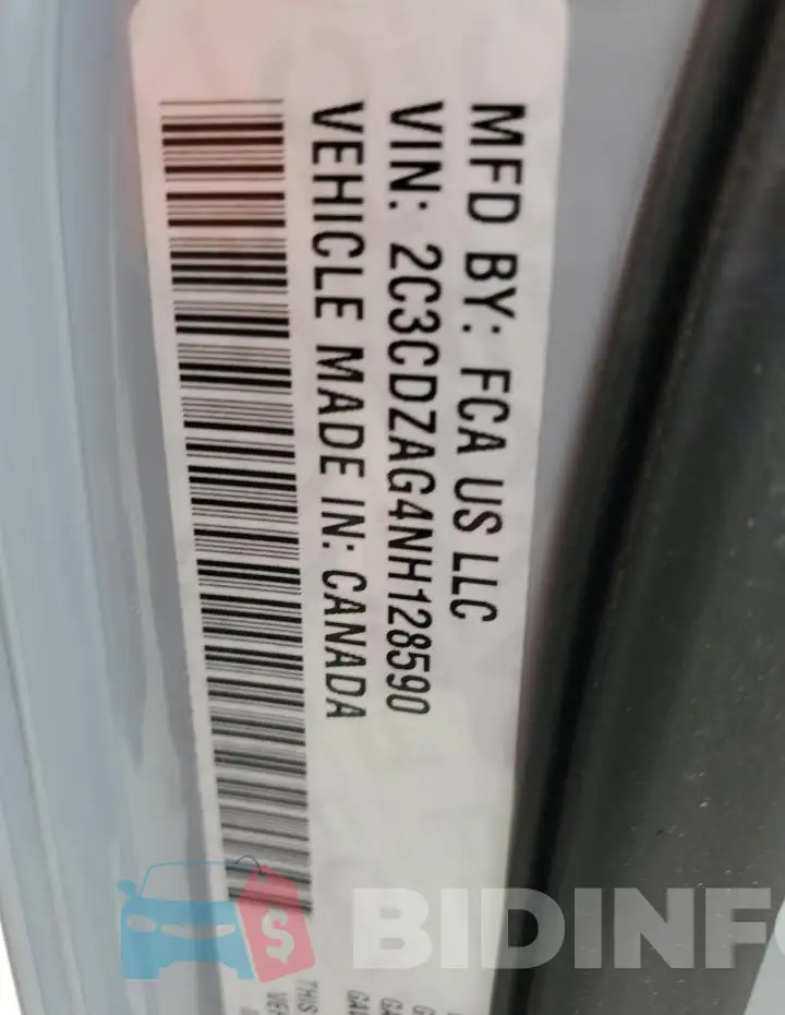 2C3CDZAG4NH128590 Photo# 12
