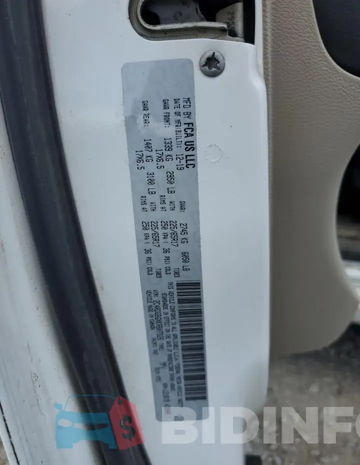 2C4RDGBGXKR807326 Photo# 13