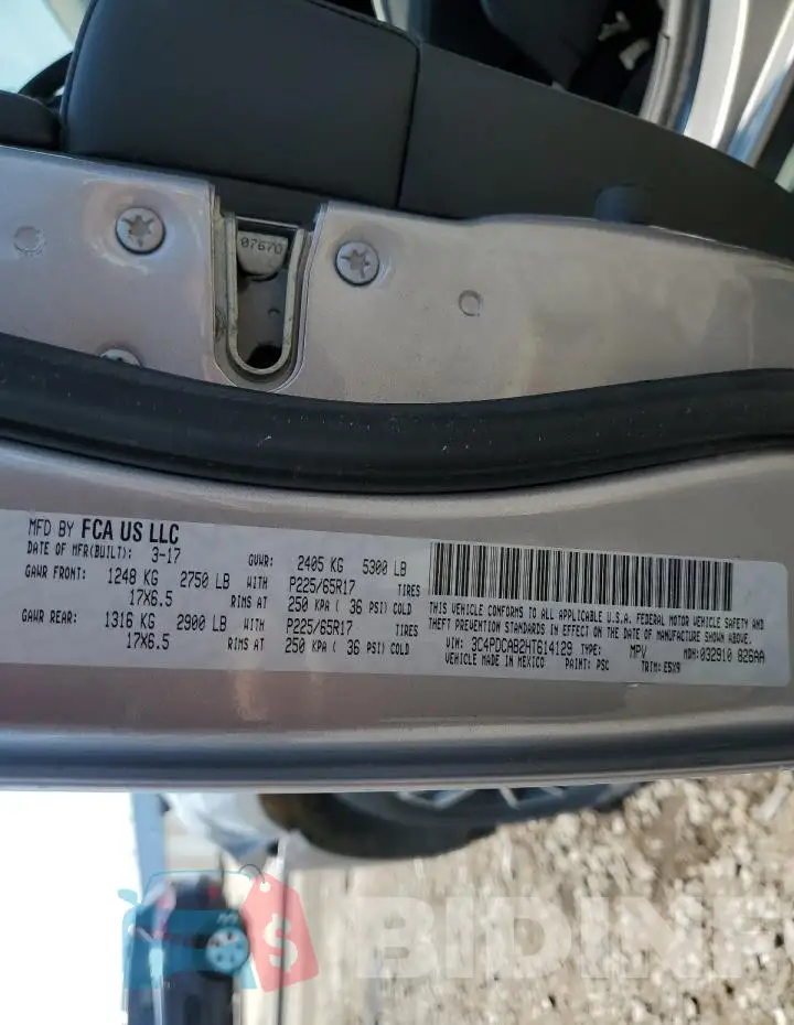 3C4PDCAB2HT614129 Photo# 13