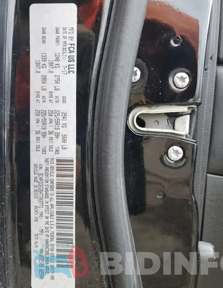 3C4PDDEG5HT703771 Photo# 14