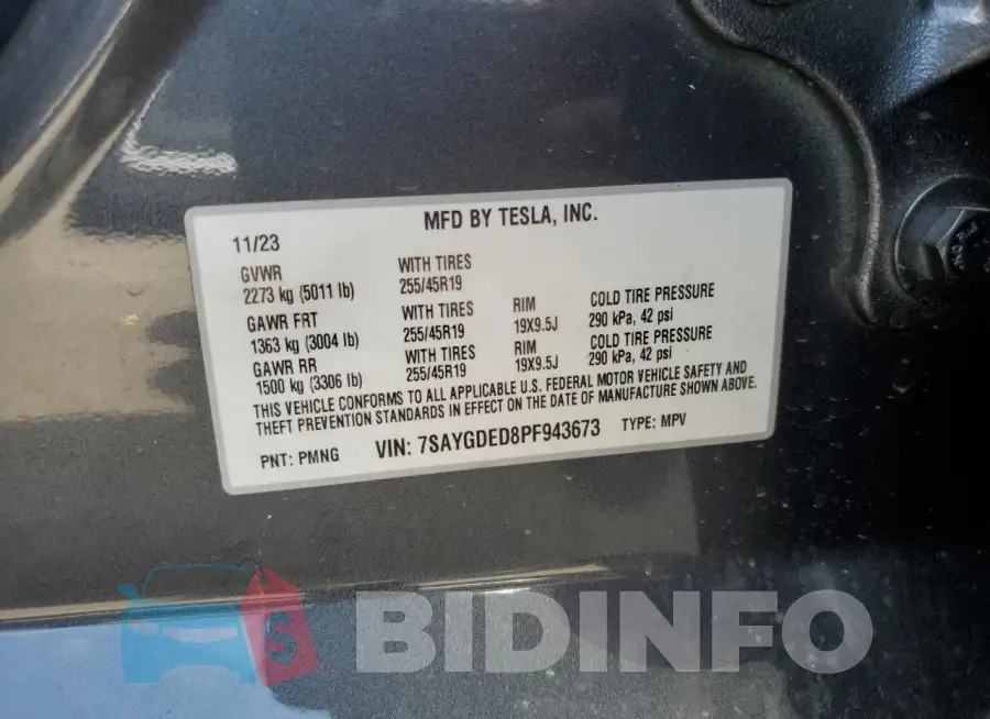 7SAYGDED8PF943673 Photo# 12