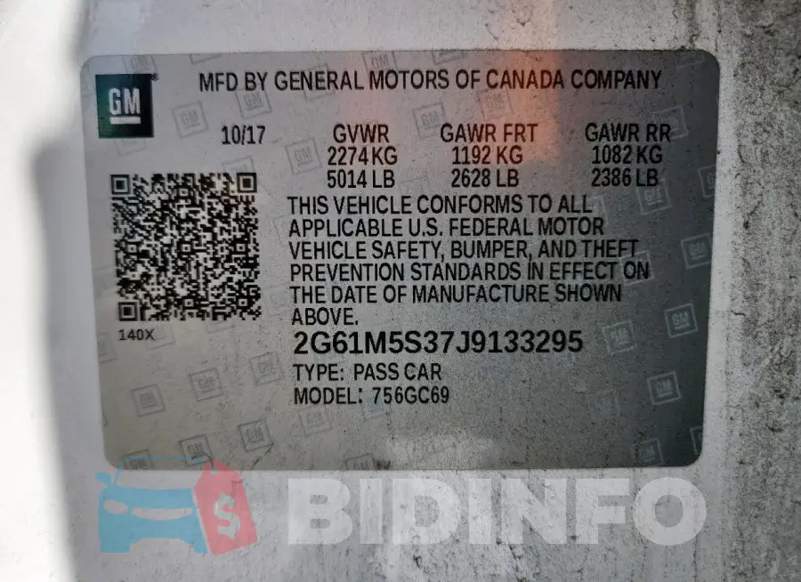 2G61M5S37J9133295 Photo# 13