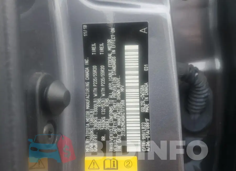 2T2BZMCA6KC177568 Photo# 14