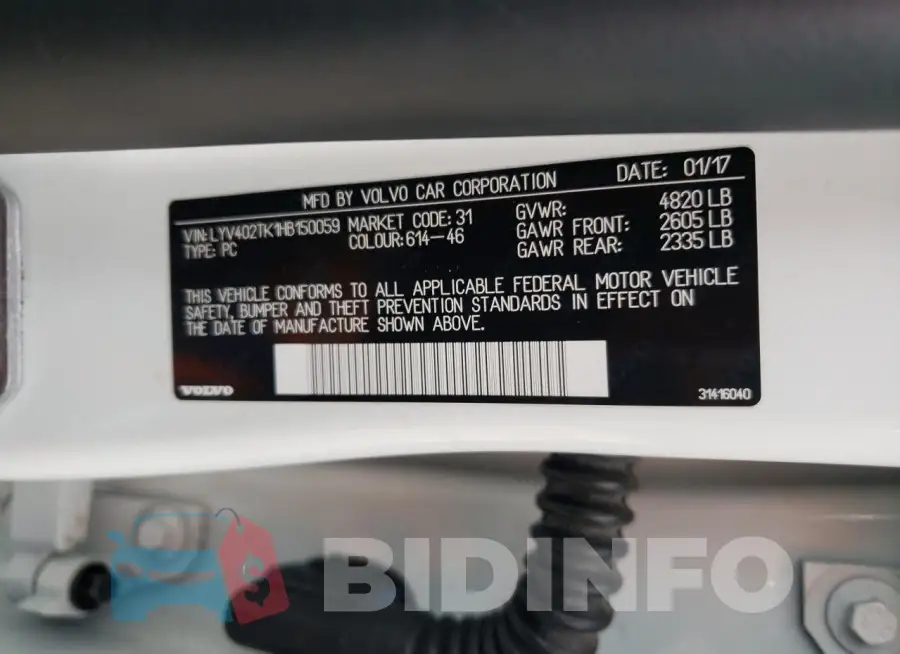 LYV402TK1HB150059 Photo# 12