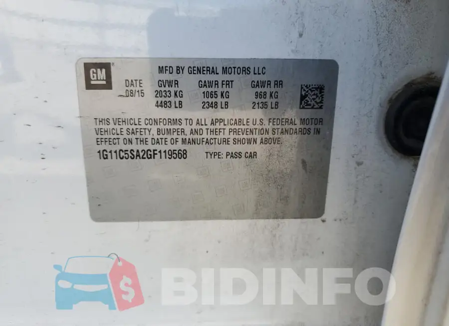 1G11C5SA2GF119568 Photo# 12